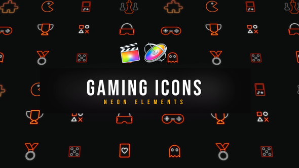 Gaming Neon Icons