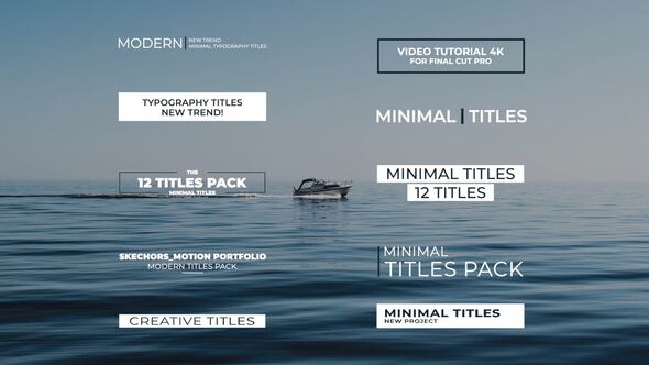 Minimal Titles | Final Cut Pro alt