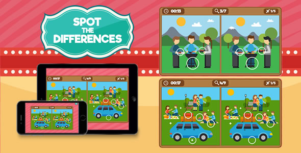 Spot the Differences - HTML5 Game
