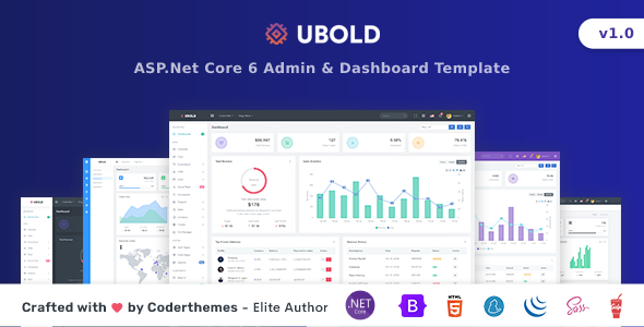 UBold - ASP.Net Core 6 Admin & Dashboard Template
