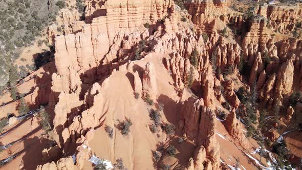 Aerial of the rugged landscape of southern Utah