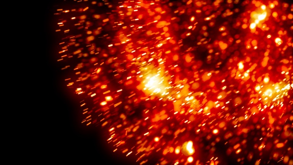 Golden Particles Explosion V9
