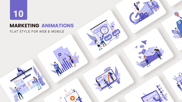 Business Marketing Animations - Flat Concept alt