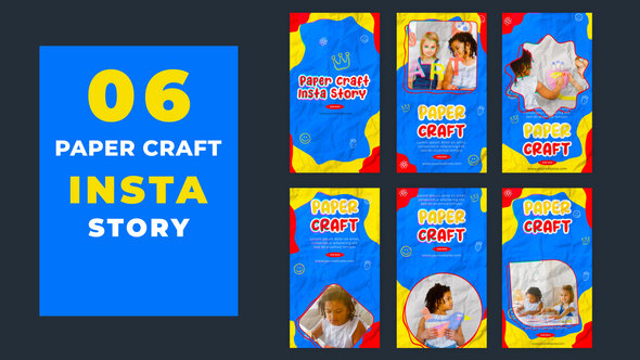 Creative Paper Craft Instagram Story Template