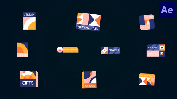 Modern Simple Titles | After Effects alt