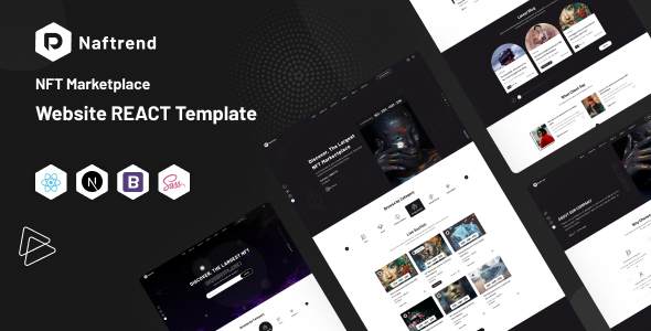 Naftrend - NFT Marketplace React Next Js Template