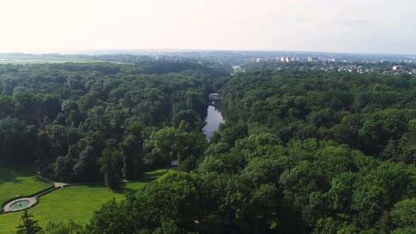 Uman Park Landscape Aerial View