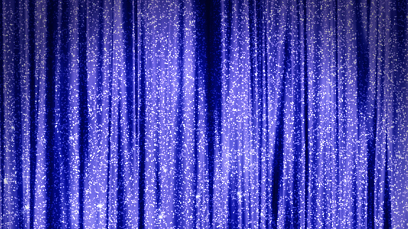 Blue Curtain Background 4K