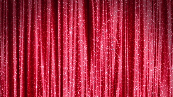 Shiny Red Curtain Background