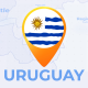 Uruguay Map - Oriental Republic of Uruguay Travel Map - VideoHive Item for Sale