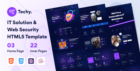 Techy – IT Solution & Web Security HTML5 Template