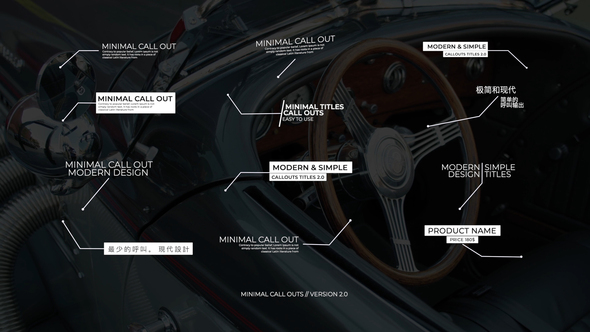 Minimal Call Outs 2.0 | After Effects alt