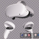 Oculus Quest 2 VR Headset with Controllers - 3DOcean Item for Sale