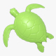 Turtle print 3D - 3DOcean Item for Sale