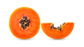 slices of sweet papaya isolated on white - PhotoDune Item for Sale