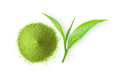 matcha green tea powder on white background - PhotoDune Item for Sale