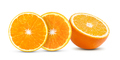 sliced orange isolated on the white - PhotoDune Item for Sale