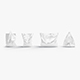 Plastic bags stand set - 4 bag shapes - 3DOcean Item for Sale
