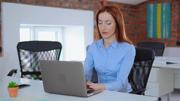 White Collar Worker Using Computer