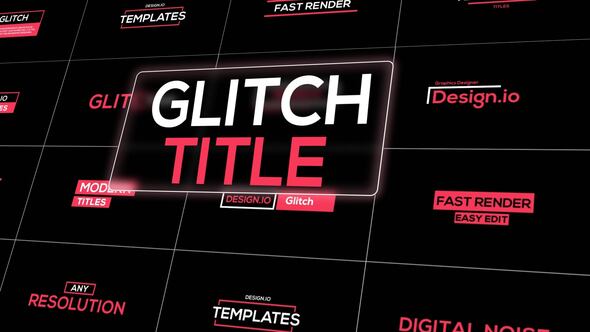 Beautiful Glitch Titles Pack