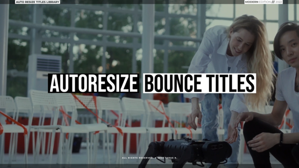 Bounce Text Titles 2.0 | FCPX alt