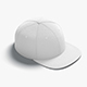 Snapback Cap white headwear with flat visor - 3DOcean Item for Sale