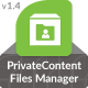 PrivateContent - Files Manager add-on - CodeCanyon Item for Sale