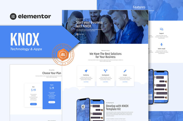 Knox - Technology & Apps Template Kit