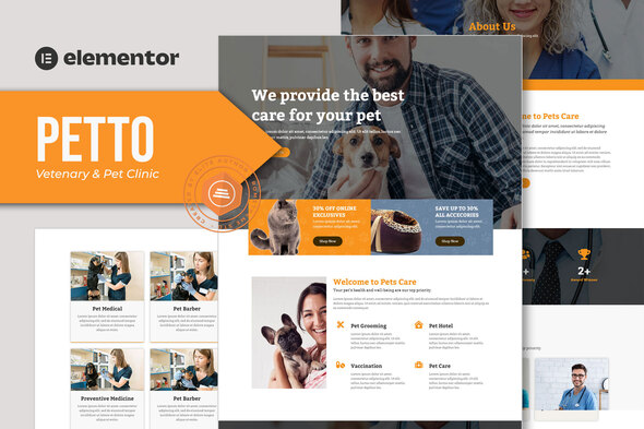 Petto - Vetenary Pet Clinic Template Kit