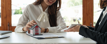 an interest to the customer with home purchase contracts or on office loans and interest rates.
