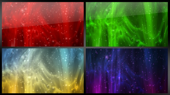 Abstract Backgrounds Four Color Versions 