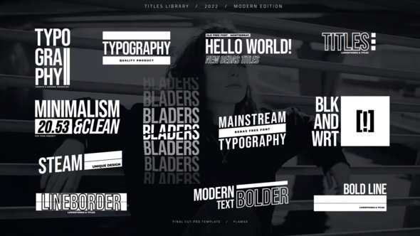 Modern Typography Titles | AE