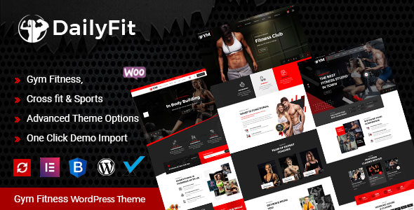 DailyFit - Fitness and Gym WordPress Theme