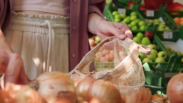 Using Reusable Eco Bag