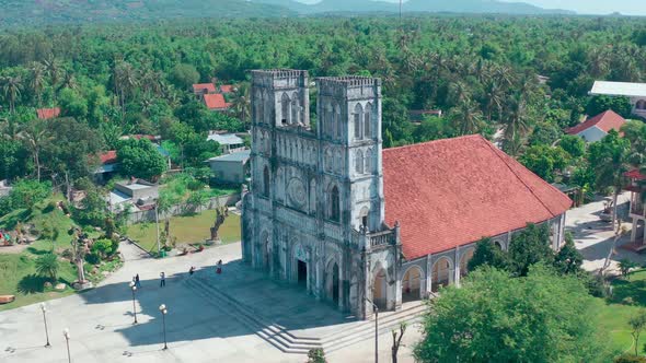 Mang Lang - an ancient church in Phu Yen province, Vietnam