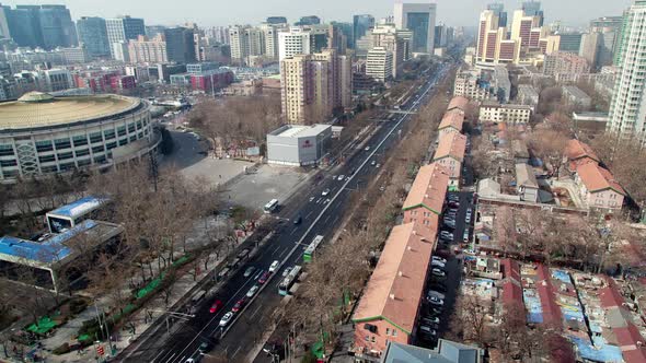 Dongcheng District of Beijing City in China Timelapse