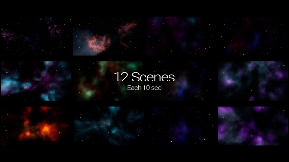 Space Nebula Background Pack