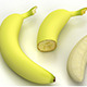 Banana full and half without paring - 3DOcean Item for Sale