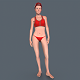 Red Woman - 3DOcean Item for Sale