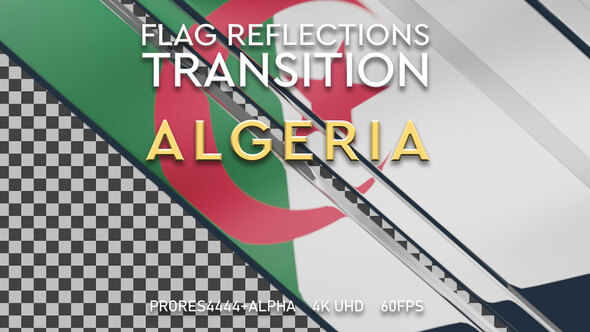 Flag of Algeria Transition | UHD | 60fps