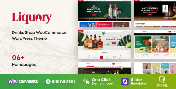 Liquory – Drinks Shop WooCommerce Theme