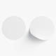 Two White Round bended adhesive - 3DOcean Item for Sale