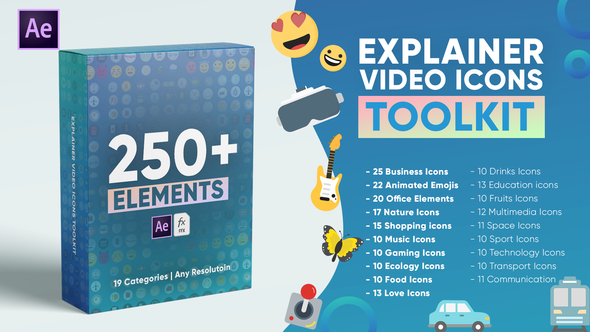 Explainer Video Icons Toolkit