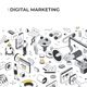 Digital Marketing Isometric Banner - GraphicRiver Item for Sale