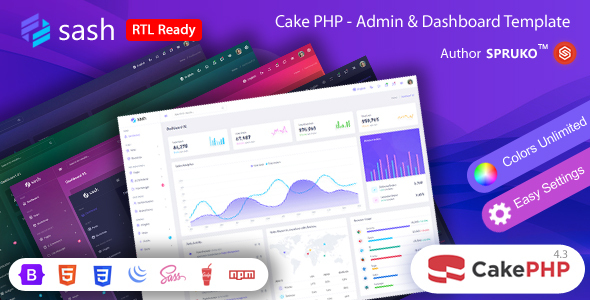 Sash – CakePHP Admin & Dashboard Template