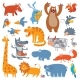 Cute Zoo Animals - GraphicRiver Item for Sale