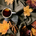 Hot mulled wine with spices and autumn leaves - PhotoDune Item for Sale