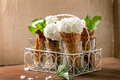 Waffle cones with white flowers - PhotoDune Item for Sale