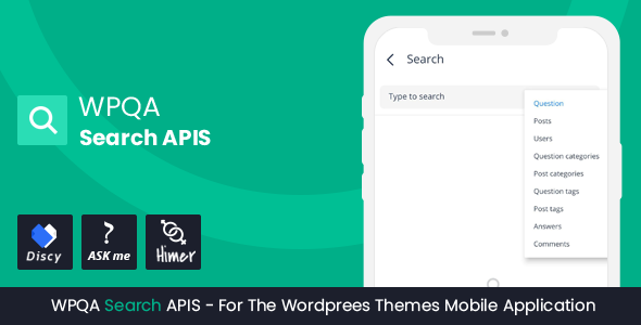 WPQA Search APIs - Addon For The WordPress Themes