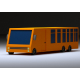 Cartoon Low-Poly School bus vehicle for game-ready 3D model - 3DOcean Item for Sale